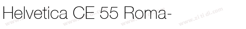 Helvetica CE 55 Roma字体转换